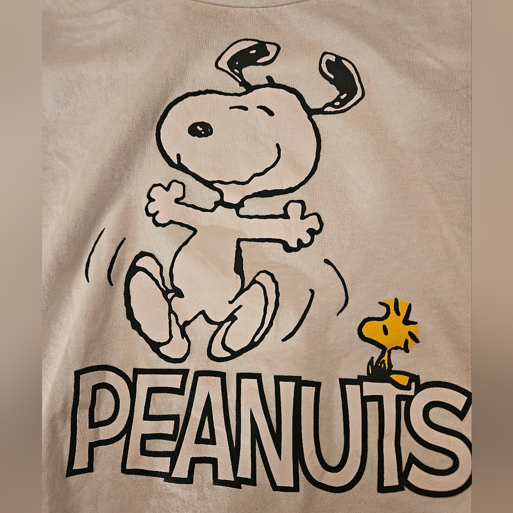Peanuts "Snoopy and Woodstock" Cropped Tee